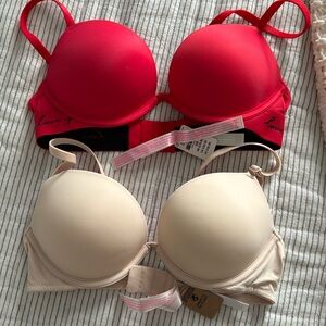 Victoria’s Secret pink push up bras new with tags